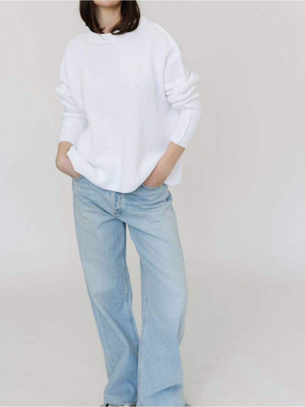 AGOLDE Low Slung Baggy Straight Leg Jeans Light Wash Force 26